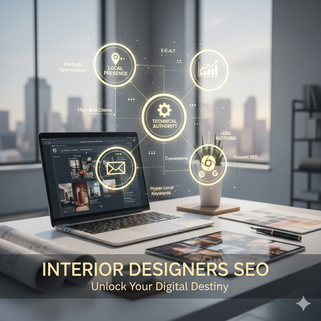 Integrated interior designers SEO strategy to attract luxury clients