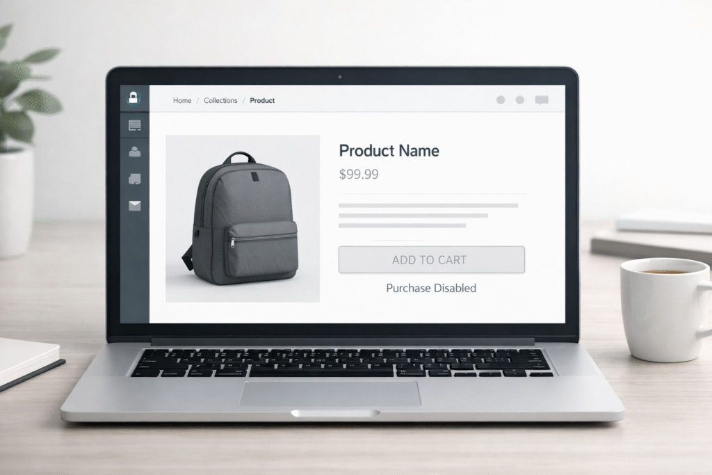 How to Make Products View-Only on Shopify